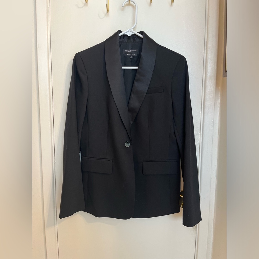 Jones New York Stretch Black Blazer Size 6
